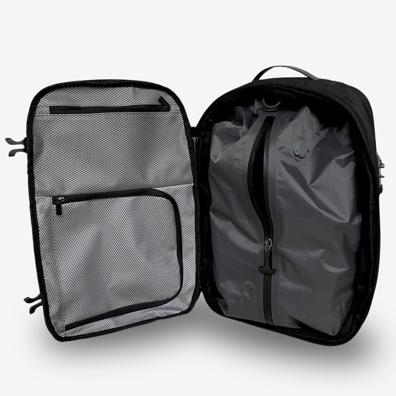 Mochila AirBag Verde Oliva Escuro + Sistema de vácuo integrado + Garrafa Inteligente + Bomba de ar portátil