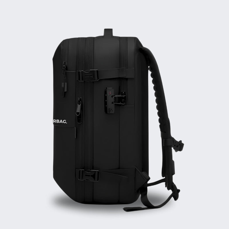 Mochila AirBag Verde Oliva Escuro + Sistema de vácuo integrado + Garrafa Inteligente + Bomba de ar portátil