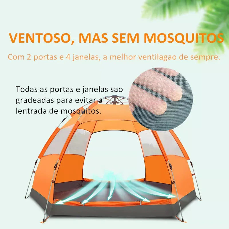 Barraca De Camping Acampamento impermeável  Automática Grande Para 5-8 lugares Pessoas