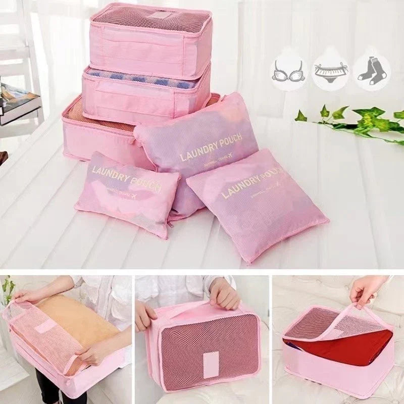 🧳KIT Organizador de Mala 7 Peças-Leve Tudo Com Estilo e Sem Bagunça ❤
