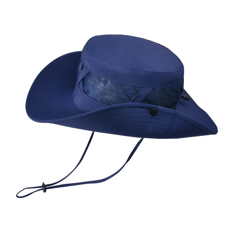 Chapéu de Balde Masculino Respirável com Proteção UV