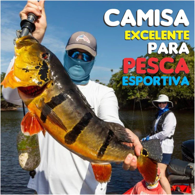 Kit com 2 Camisas de Pesca Dryfit Tucunaré