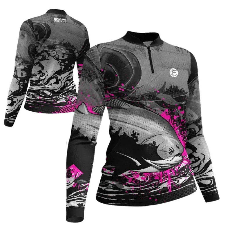 Camisa de Pesca Feminina com Proteção Solar UV50+