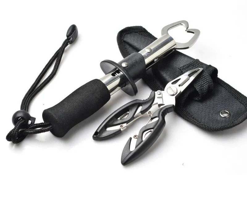 Kit 3 Peças Alicate de Pesca e Ferramentas Multifuncionais