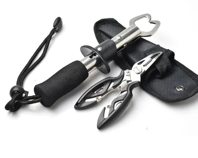 Kit 3 Peças Alicate de Pesca e Ferramentas Multifuncionais