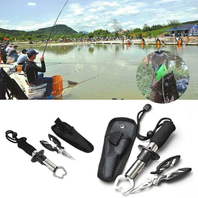 Kit 3 Peças Alicate de Pesca e Ferramentas Multifuncionais