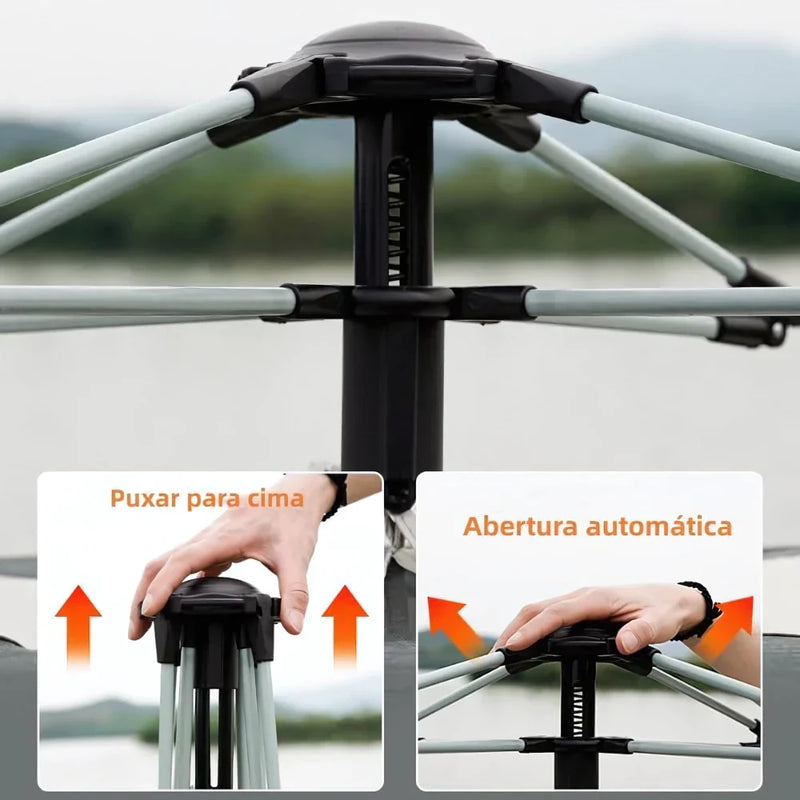 Barraca de Camping Automática para 5-8 Pessoas
