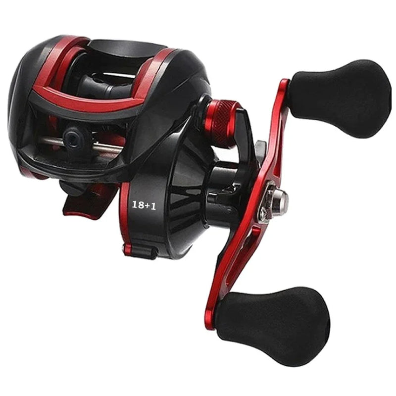 Kit Pesca Completo: Carretilha 19 Rolamentos + Vara + Linha e Isca